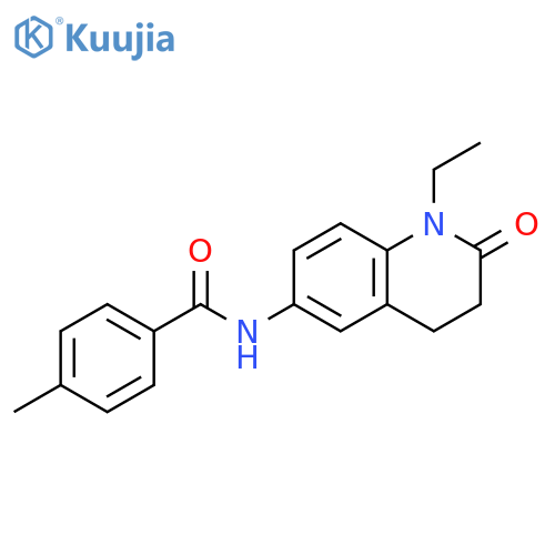 N-(1-ethyl-2-oxo-1,2,3,4-tetrahydroquinolin-6-yl)-4-methylbenzamide structure