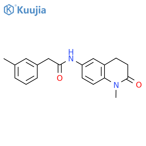N-(1-methyl-2-oxo-1,2,3,4-tetrahydroquinolin-6-yl)-2-(3-methylphenyl)acetamide structure