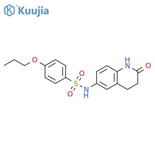 N-(2-oxo-1,2,3,4-tetrahydroquinolin-6-yl)-4-propoxybenzene-1-sulfonamide structure