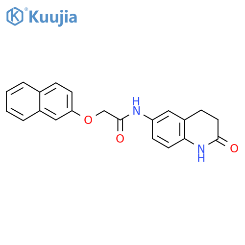 2-(naphthalen-2-yloxy)-N-(2-oxo-1,2,3,4-tetrahydroquinolin-6-yl)acetamide structure