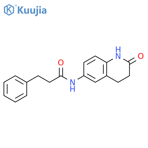 N-(2-oxo-1,2,3,4-tetrahydroquinolin-6-yl)-3-phenylpropanamide structure
