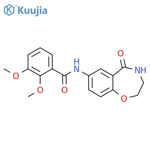 2,3-dimethoxy-N-(5-oxo-2,3,4,5-tetrahydro-1,4-benzoxazepin-7-yl)benzamide structure