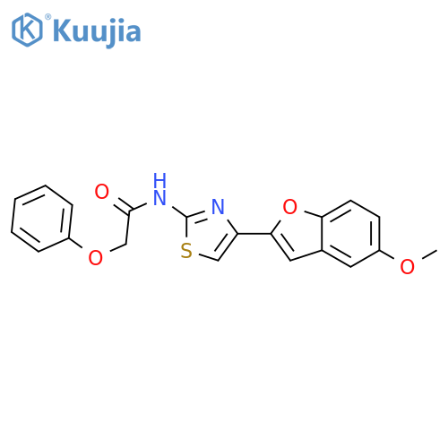 N-4-(5-methoxy-1-benzofuran-2-yl)-1,3-thiazol-2-yl-2-phenoxyacetamide structure