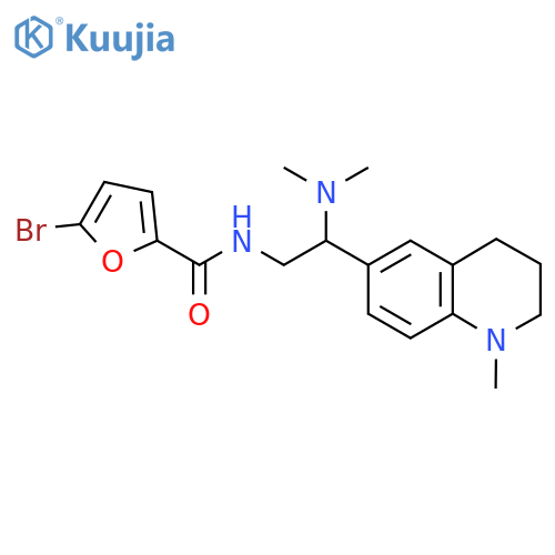 5-bromo-N-2-(dimethylamino)-2-(1-methyl-1,2,3,4-tetrahydroquinolin-6-yl)ethylfuran-2-carboxamide structure