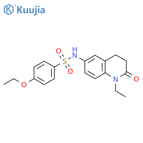 4-ethoxy-N-(1-ethyl-2-oxo-1,2,3,4-tetrahydroquinolin-6-yl)benzene-1-sulfonamide structure