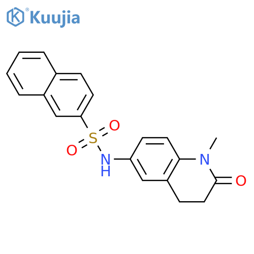N-(1-methyl-2-oxo-1,2,3,4-tetrahydroquinolin-6-yl)naphthalene-2-sulfonamide structure