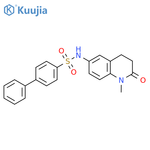 N-(1-methyl-2-oxo-1,2,3,4-tetrahydroquinolin-6-yl)-1,1'-biphenyl-4-sulfonamide structure