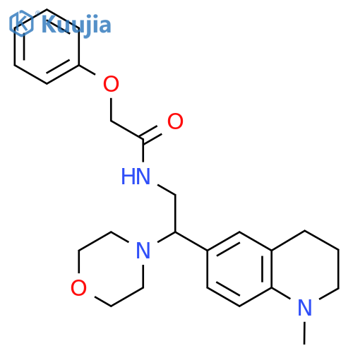 N-2-(1-methyl-1,2,3,4-tetrahydroquinolin-6-yl)-2-(morpholin-4-yl)ethyl-2-phenoxyacetamide structure