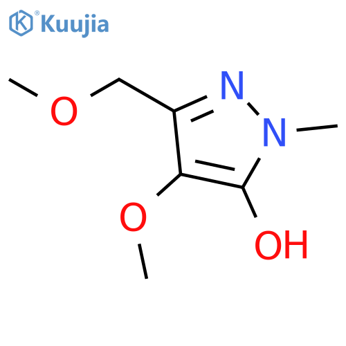 1H-Pyrazol-5-ol, 4-methoxy-3-(methoxymethyl)-1-methyl- structure
