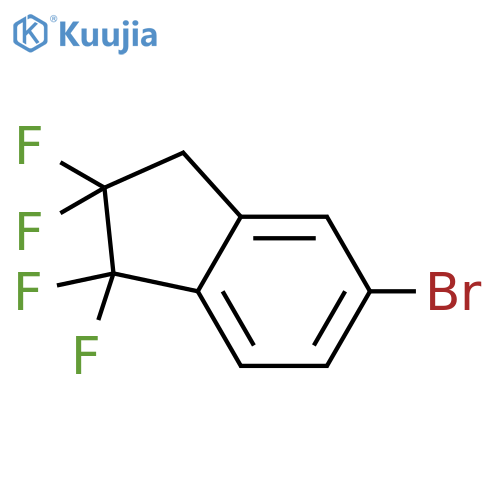 1H-Indene, 5-bromo-1,1,2,2-tetrafluoro-2,3-dihydro- structure