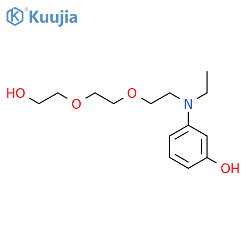 Phenol, 3-[ethyl[2-[2-(2-hydroxyethoxy)ethoxy]ethyl]amino]- structure