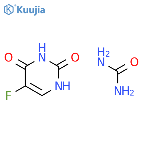 2,4(1H,3H)-Pyrimidinedione, 5-fluoro-, compd. with urea (1:1) structure