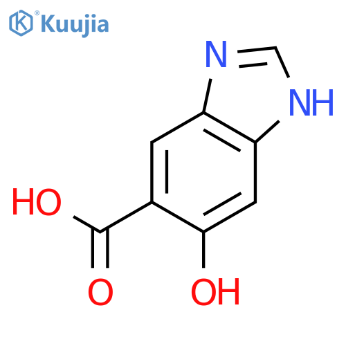 1H-Benzimidazole-5-carboxylicacid, 6-hydroxy- structure