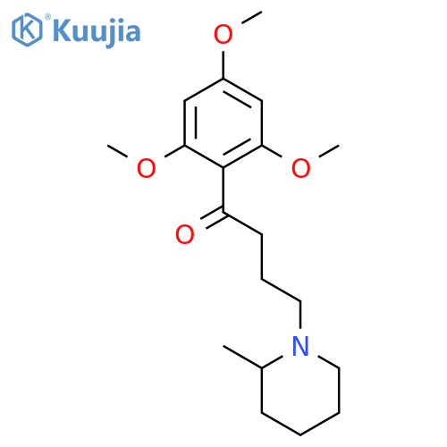 1-Butanone, 4-(2-methyl-1-piperidinyl)-1-(2,4,6-trimethoxyphenyl)- structure