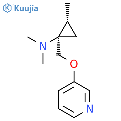 Cyclopropanamine, N,N,2-trimethyl-1-[(3-pyridinyloxy)methyl]-, (1R,2R)- structure