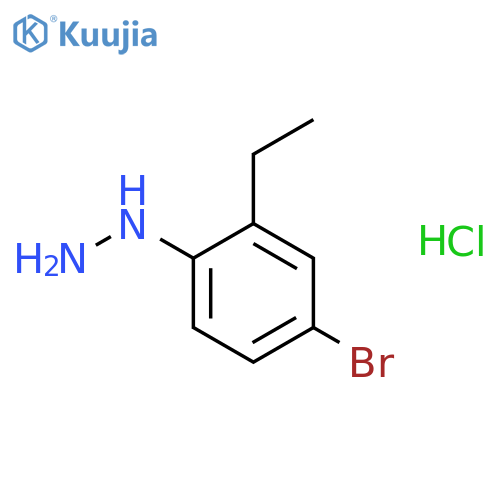 (4-bromo-2-ethylphenyl)hydrazine hydrochloride structure