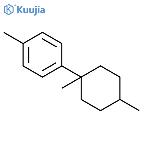 Benzene, 1-(1,4-dimethylcyclohexyl)-4-methyl- structure