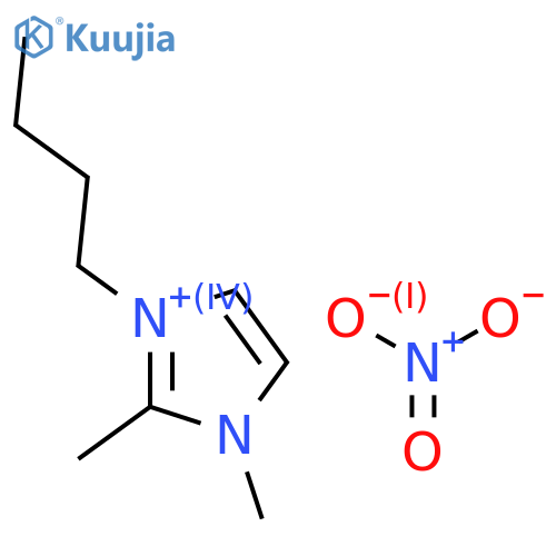1-Butyl-2,3-dimethyl-1H-imidazol-3-ium nitrate structure