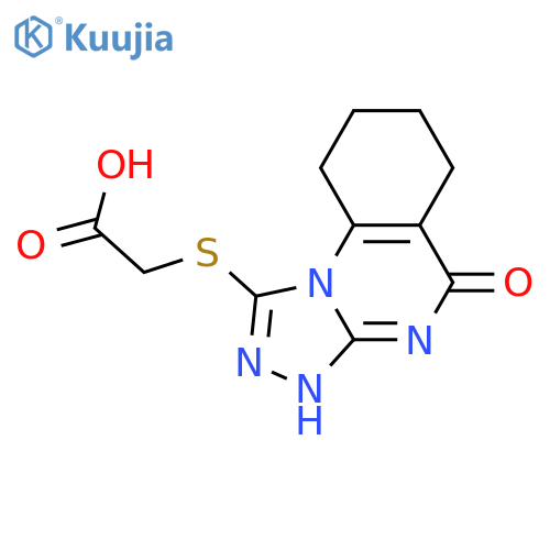 2-({5-oxo-4H,5H,6H,7H,8H,9H-1,2,4triazolo4,3-aquinazolin-1-yl}sulfanyl)acetic acid structure