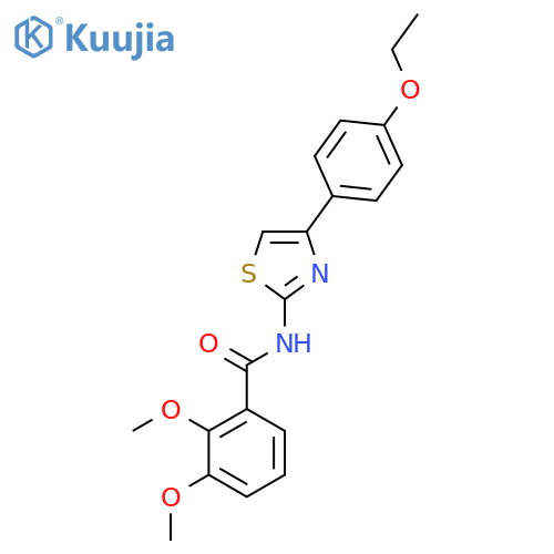 N-4-(4-ethoxyphenyl)-1,3-thiazol-2-yl-2,3-dimethoxybenzamide structure
