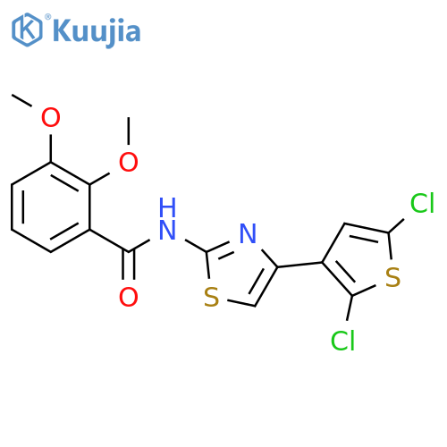 N-4-(2,5-dichlorothiophen-3-yl)-1,3-thiazol-2-yl-2,3-dimethoxybenzamide structure