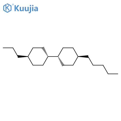 (trans,trans)-4-Pentyl-4'-propyl-1,1'-bi(cyclohexane) structure