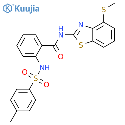 2-(4-methylbenzenesulfonamido)-N-4-(methylsulfanyl)-1,3-benzothiazol-2-ylbenzamide structure