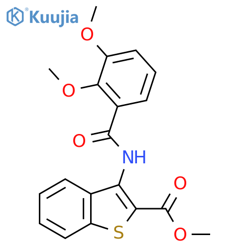 methyl 3-(2,3-dimethoxybenzamido)-1-benzothiophene-2-carboxylate structure
