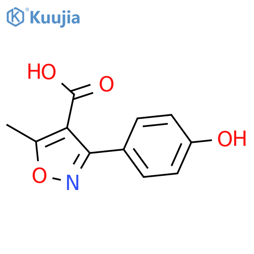 3-(4-Hydroxyphenyl)-5-methylisoxazole-4-carboxylic Acid structure