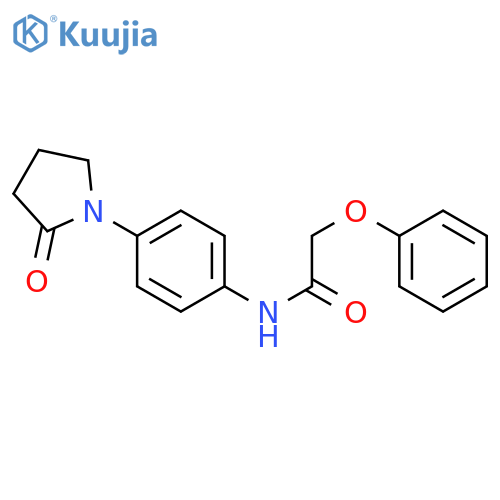 N-4-(2-oxopyrrolidin-1-yl)phenyl-2-phenoxyacetamide structure