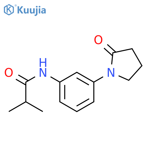 2-methyl-N-3-(2-oxopyrrolidin-1-yl)phenylpropanamide structure