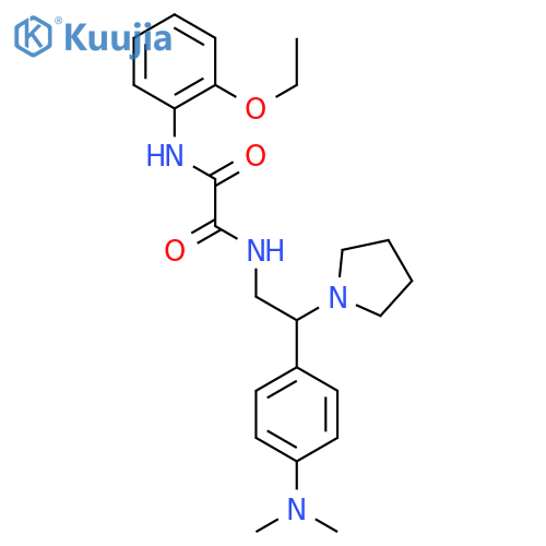N'-{2-4-(dimethylamino)phenyl-2-(pyrrolidin-1-yl)ethyl}-N-(2-ethoxyphenyl)ethanediamide structure