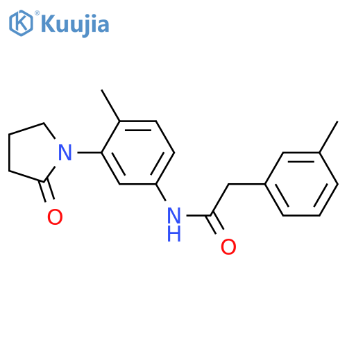 N-4-methyl-3-(2-oxopyrrolidin-1-yl)phenyl-2-(3-methylphenyl)acetamide structure