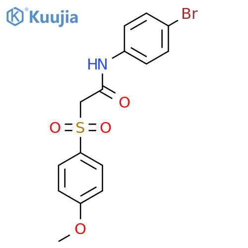 N-(4-bromophenyl)-2-(4-methoxybenzenesulfonyl)acetamide structure