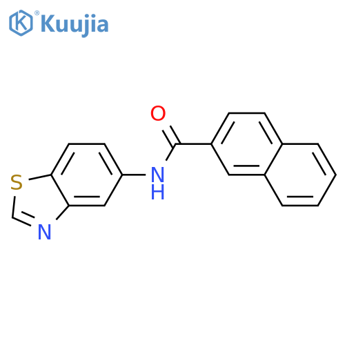 N-(1,3-benzothiazol-5-yl)naphthalene-2-carboxamide structure