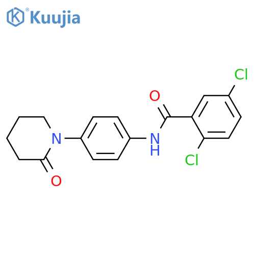 2,5-dichloro-N-4-(2-oxopiperidin-1-yl)phenylbenzamide structure