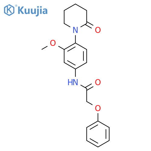 N-3-methoxy-4-(2-oxopiperidin-1-yl)phenyl-2-phenoxyacetamide structure