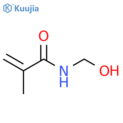 N-(Hydroxymethyl)-2-methylacrylamide structure