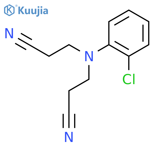 Propanenitrile, 3,3'-[(2-chlorophenyl)imino]bis- structure