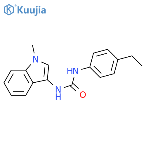 1-(4-ethylphenyl)-3-(1-methyl-1H-indol-3-yl)urea structure