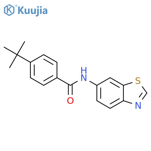N-(1,3-benzothiazol-6-yl)-4-tert-butylbenzamide structure