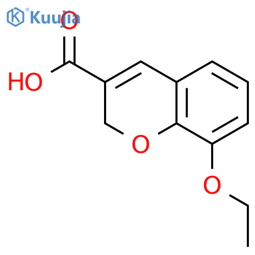 8-ethoxy-2H-chromene-3-carboxylic acid structure