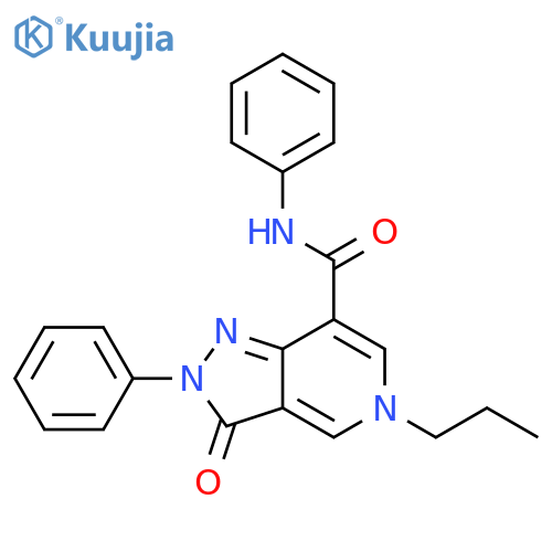 3-oxo-N,2-diphenyl-5-propyl-2H,3H,5H-pyrazolo4,3-cpyridine-7-carboxamide structure