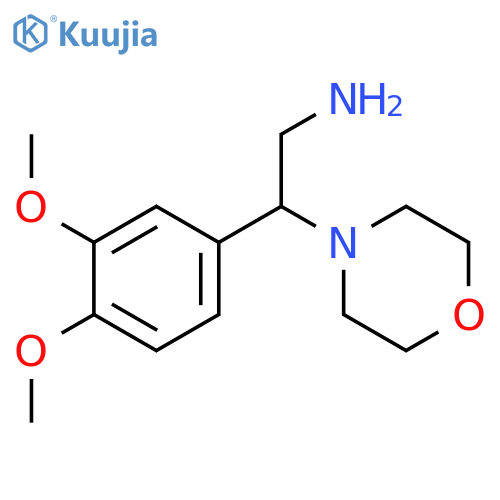 2-(3,4-Dimethoxyphenyl)-2-(morpholin-4-yl)ethan-1-amine structure