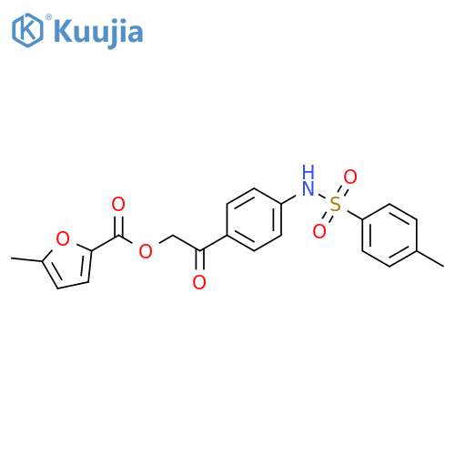 2-4-(4-methylbenzenesulfonamido)phenyl-2-oxoethyl 5-methylfuran-2-carboxylate structure