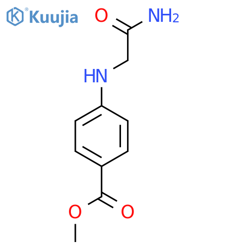 methyl 4-(carbamoylmethyl)aminobenzoate structure