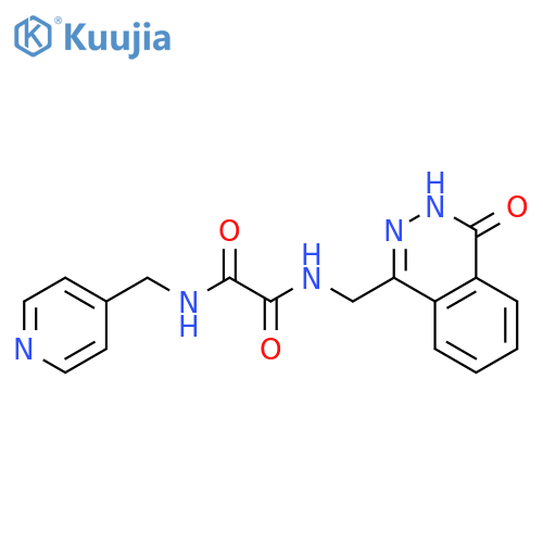 N-(4-oxo-3,4-dihydrophthalazin-1-yl)methyl-N'-(pyridin-4-yl)methylethanediamide structure