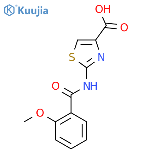 2-(2-Methoxybenzoyl)amino-1,3-thiazole-4-carboxylic acid structure