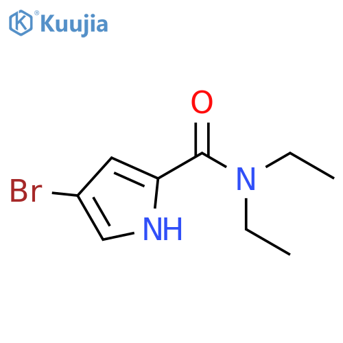 1H-Pyrrole-2-carboxamide, 4-bromo-N,N-diethyl- structure