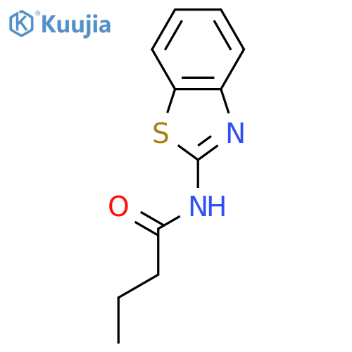 N-(1,3-benzothiazol-2-yl)butanamide structure